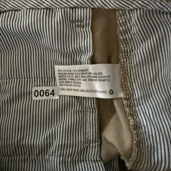 Goodfellow Men's Hennepin Athletic Fit Chino Khaki Tan Pants Size 34 - Picture 10 of 10